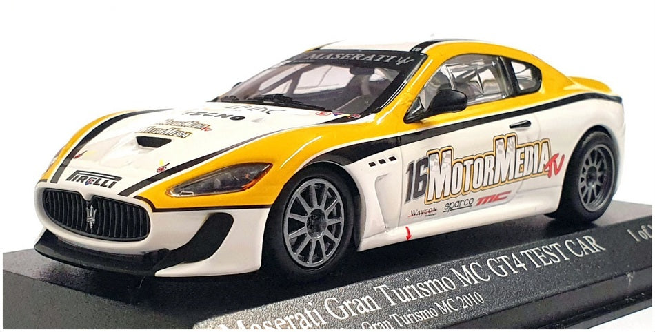 Minichamps 1/43 Scale 400 101216 - Maserati Gran Turismo MC GT4 Test Car 2010