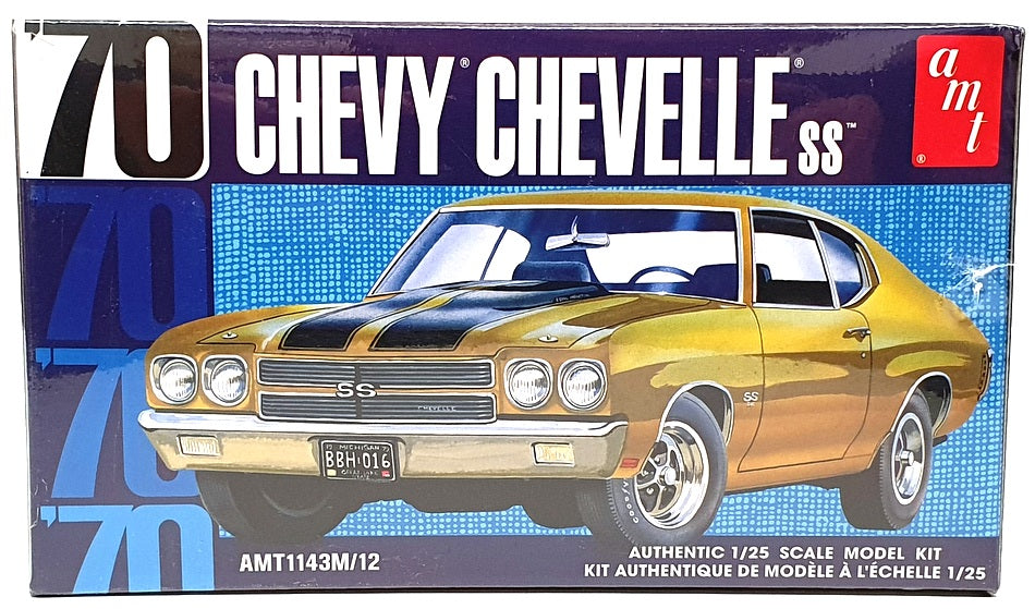 AMT 1/25 Scale Unbuilt Kit AMT1143M/12 - 1970 Chevrolet Chevelle SS