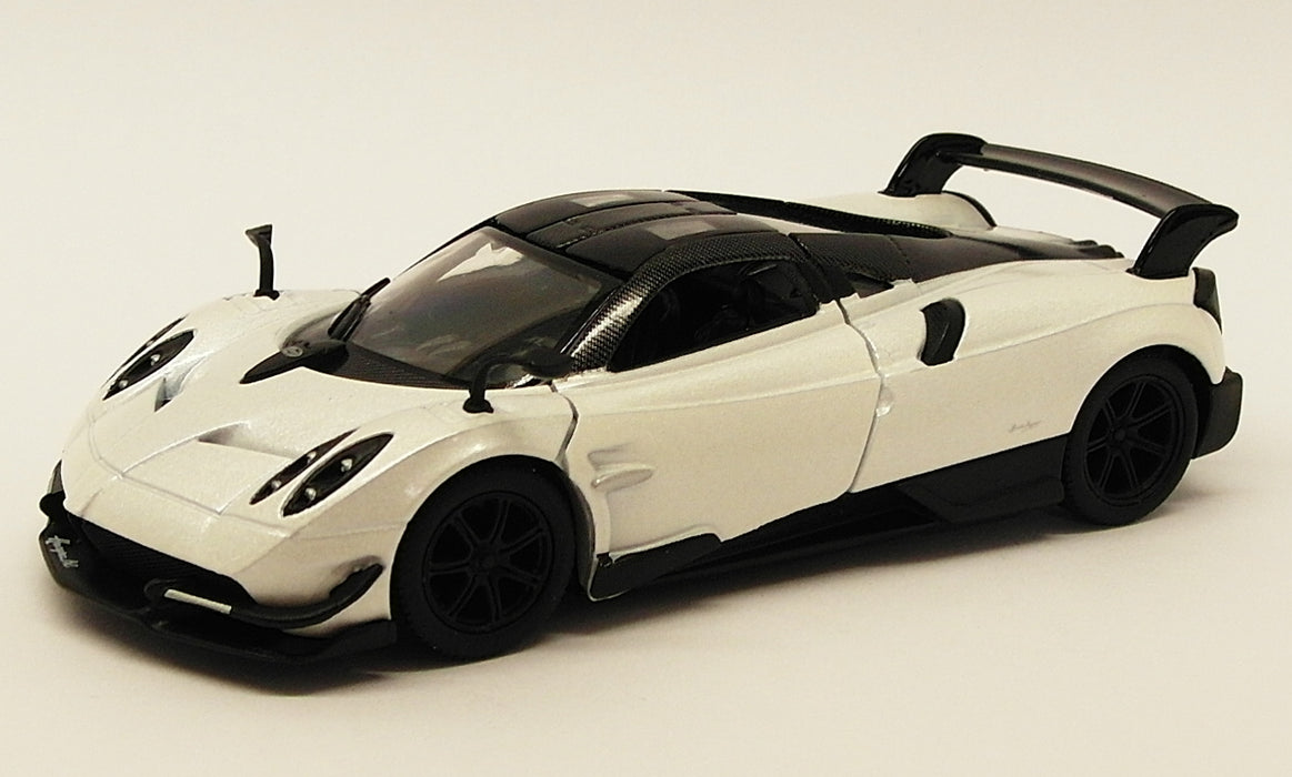 Pagani Huayra - White - Kinsmart Pull Back & Go Diecast Metal Model Car