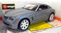 Burago 1/18 Scale Diecast - 34912 Chrysler Crossfire Metallic grey