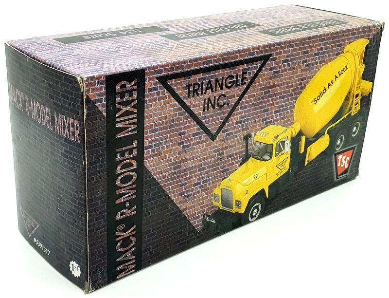 First Gear 1/34 Scale 19-2283 - Mack R-Model Mixer Triangle Inc