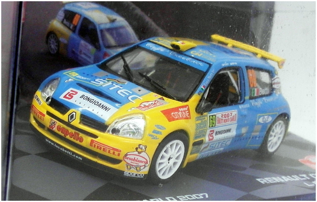 Eaglemoss 1/43 Scale EM07 - Renault Clio S1600 Monte Carlo Rally 2007
