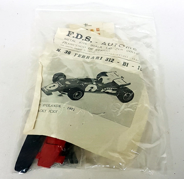FDS Kits 1/43 Scale White Metal - N.36 Ferrari 312 B1 1971 Jacky Ickx Part Built
