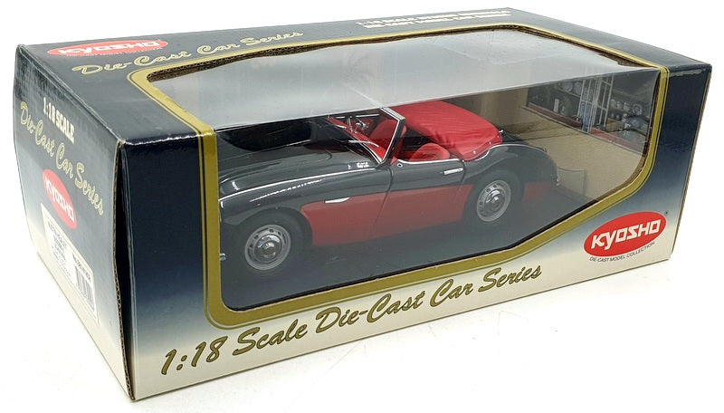 Kyosho 1/18 Scale Diecast 08141KR - Austin Healey 3000 MK-1 - Black/Red