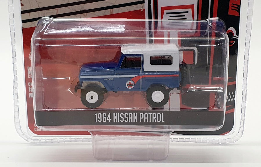 Greenlight 1/64 Scale 41090-B - 1964 Nissan Patrol - Blue/White