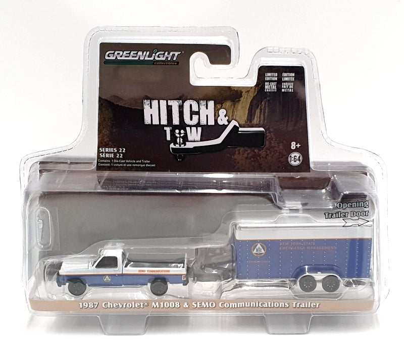 Greenlight 1/64 Scale 32220-C 1978 Chevrolet M1008 & SEMO Communications Trailer