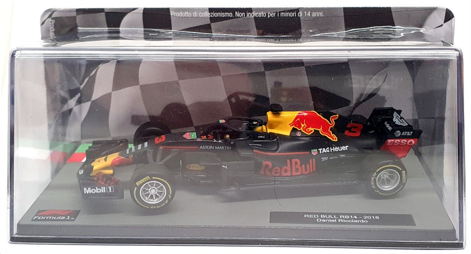 Altaya 1/43 Scale AT24323 - F1 Red Bull RB14 2018 Daniel Ricciardo - Blue