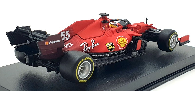 Burago 1/43 Scale 18-36828 - F1 Ferrari SF21 - #55 C.Sainz