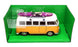 Welly NEX 1/24 Scale 22095SB-W - 1963 Volkswagen T1 Bus With Surf Board - Yellow