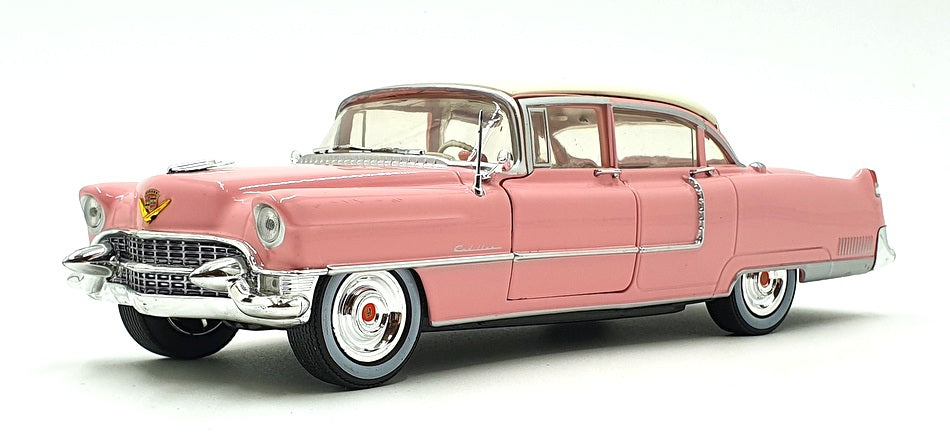 Greenlight 1/24 Scale Diecast 84098 - 1955 Cadillac Fleetwood - Pink