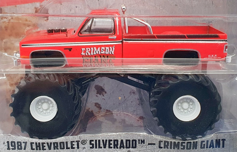 Greenlight 1/64 Scale 49080-F - 1987 Chevrolet Silverado Crimson Giant