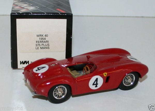 WESTERN MODELS 1/43 WRK40 - 1954 FERRARI 375 PLUS LE MANS #4