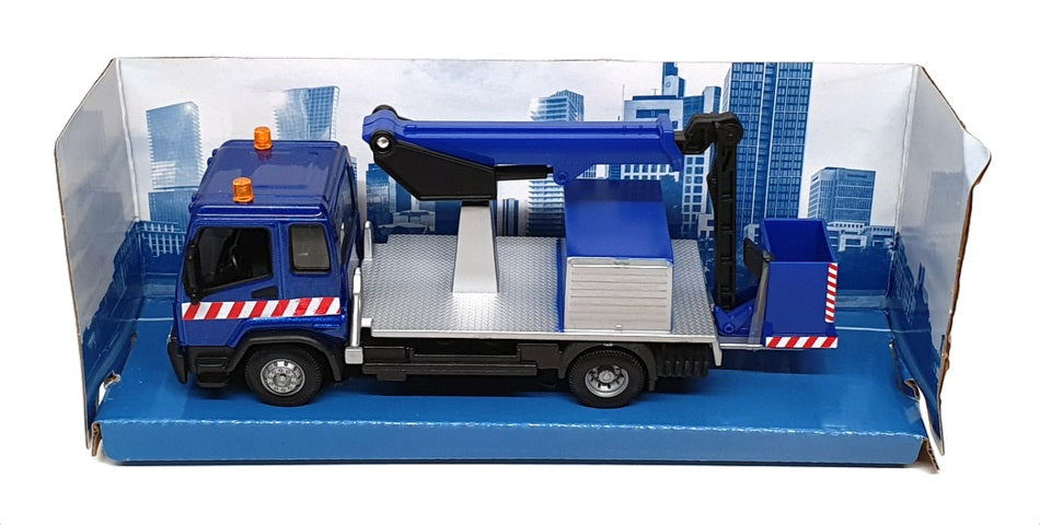 Burago Appx 16cm Long 18-32261 - Municipal Truck With Man Platform - Blue