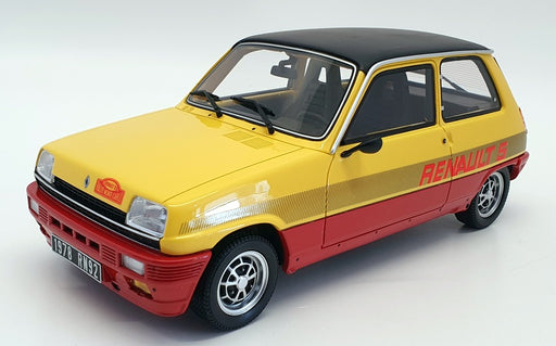 Otto Mobile 1/18 Scale Resin OT891 - 1978 Renault 5 TS Monte Carlo - Yellow/Red