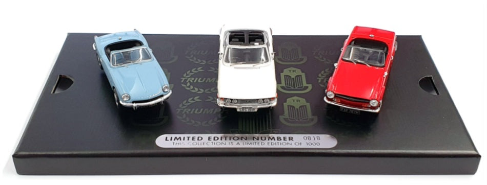 Corgi Vanguards 1/43 Scale Diecast TC00005 - Triumph Topless Collection 3x