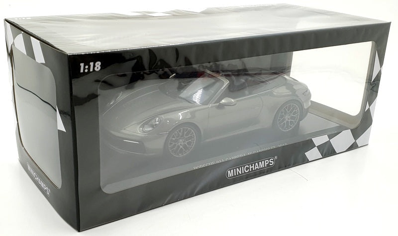 Minichamps 1/18 Scale 155 067337 Porsche 911 Carrera 4S Cabrio 2019 Met Green