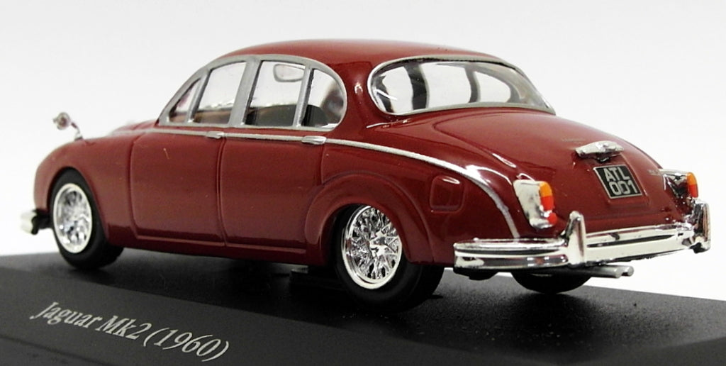 Atlas Editions 1/43 Scale 4 641 101 - 1960 Jaguar Mk2 - Maroon