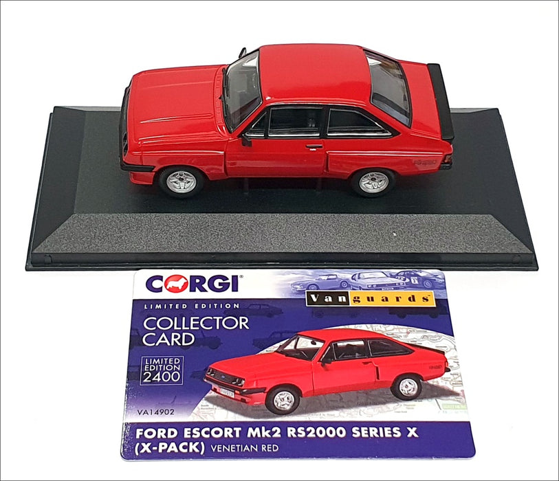 Vanguards 1/43 Scale VA14902 - Ford Escort Mk2 RS2000 SX (X-Pack) - Venetian Red