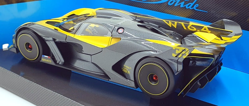 Burago 1/18 Scale Diecast 18-11047 - Bugatti Bolide - Black/Yellow