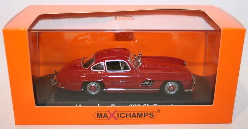 Maxichamps 1/43 Scale Diecast 940039001 Mercedes Benz 300Sl Coupe 1955 Red