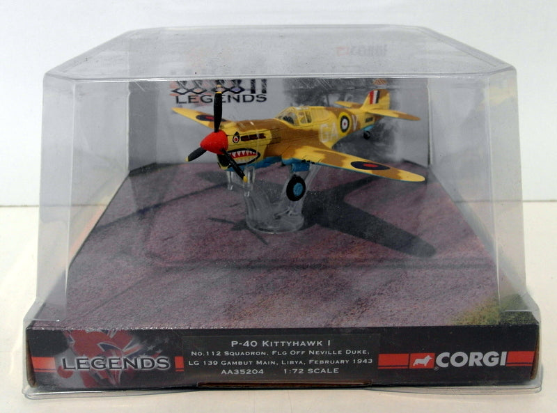 Corgi 1/72 Scale AA35204 - P-40 Kittyhawk I 112 Sqn Flg off Neville Duke
