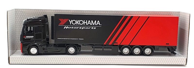 Burago 1/43 Scale #18 31460 Mercedes Actros Gigaspace Hauler Trailer - Yokohama