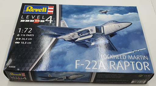 Revell 1/72 Scale Aircraft Kit 03858 - Lockheed Martin F-22A Raptor