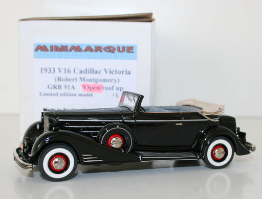 MINIMARQUE 1/43 GRB91A - 1933 V16 CADILLAC VICTORIA ROBERT MONTGOMERY OPEN VER