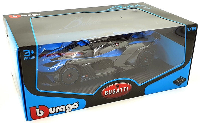 Burago 1/18 Scale Diecast 18-11047 - Bugatti Bolide - Blue/Black