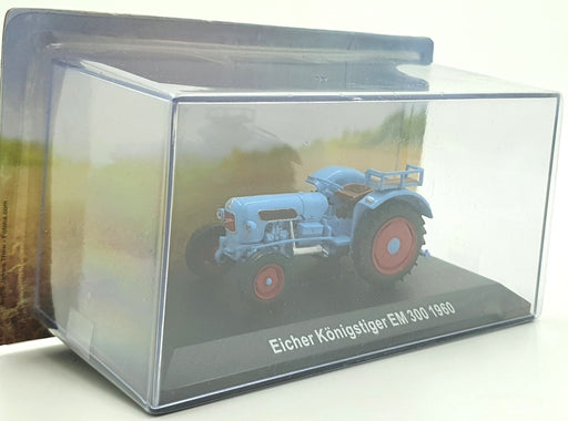 Hachette 1/43 Scale Model Tractor HL42 - 1960 Eicher Konigstiger EM 300 - Blue