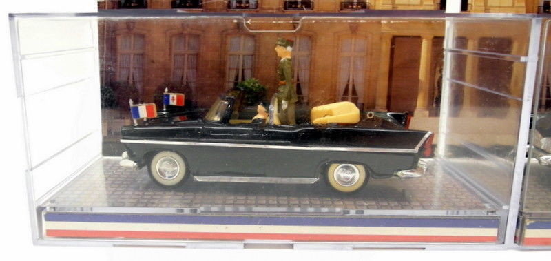 Norev 1/43 Scale Diecast - Simca Presidentielle De Gaulle + Simca Chambord