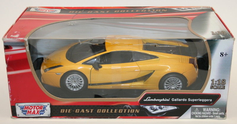 Motormax 1/18 Scale Model Car 73181 - Lamborghini Gallardo Superleggera - Yellow