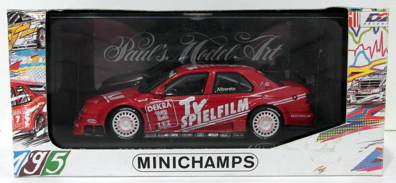 Minichamps 1/43 Scale 950212 - Alfa Romeo 155 V6 TI DTM '95 #12 M.Alboreto