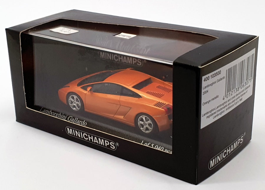 Minichamps 1/43 Scale 400 103500 - 2004 Lamborghini Gallardo - MetallIc Orange
