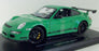Welly 1/18 Scale - 18015W Porsche 911 997 GT3 RS Green / black
