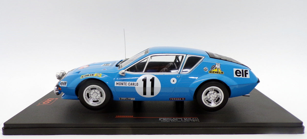 Ixo 1/18 Scale 18RMC036B - Renault Alpine A310 - #11 Monte Carlo Rally 1975