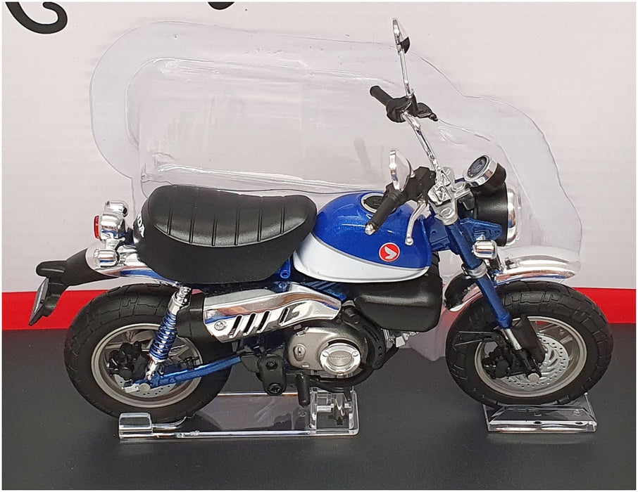Aoshima 1/12 Scale 109571 - Honda Monkey 125 Motorbike - Blue/White