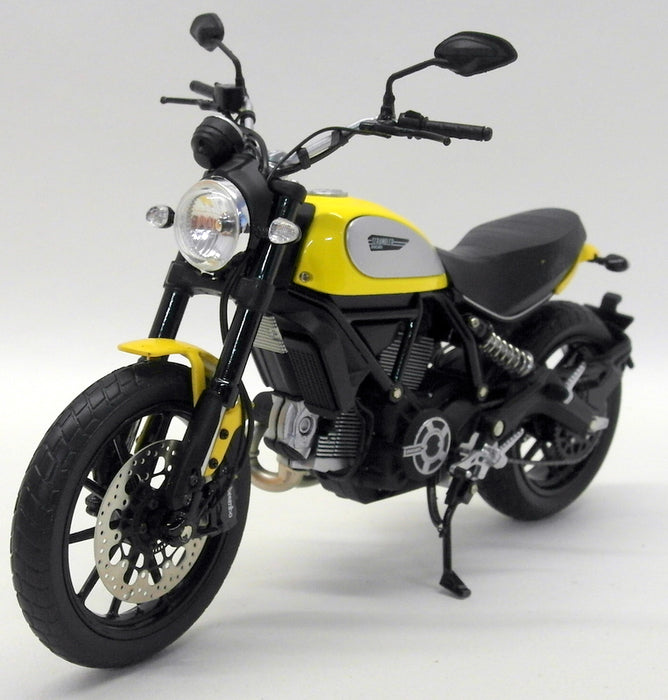 TSM 1/12 Scale Diecast - TSMMC0003 Ducati Scrambler Icon '62 Yellow