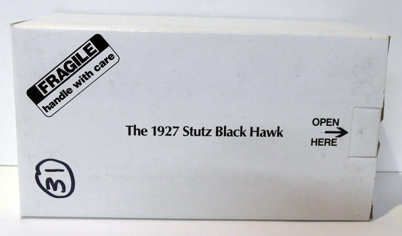 Danbury Mint 1/24 Scale Diecast - 31 1927 Stutz Black Hawk Black