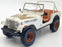 Greenlight 1/18 Scale Model Car 19065 - 1979 Jeep CJ7 Golden Eagle - White
