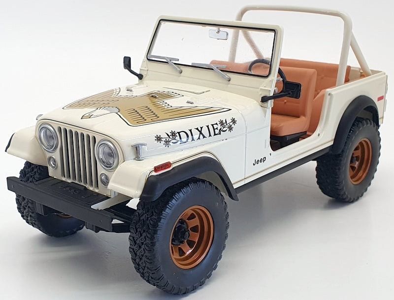 Greenlight 1/18 Scale Model Car 19065 - 1979 Jeep CJ7 Golden Eagle - White