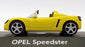 Schuco 1/43 Scale Model Car SC5919A - Opel Speedster - Yellow