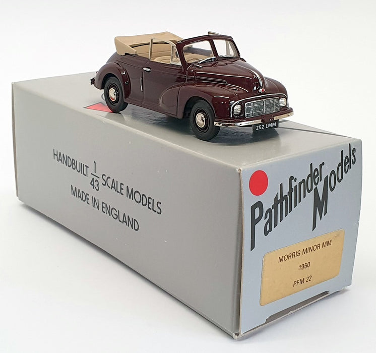 Pathfinder Models 1/43 Scale PFM22 - 1950 Morris Minor MM - Maroon - number 1