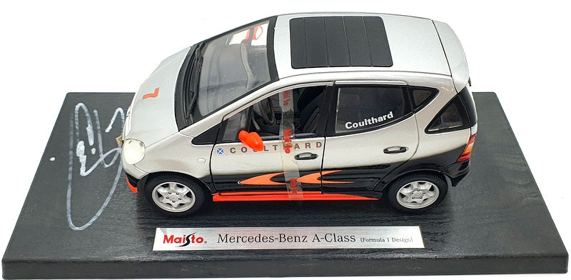 Maisto 1/18 Scale Diecast - 35841 Mercedes Benz A Class F1 Coulthard Signed