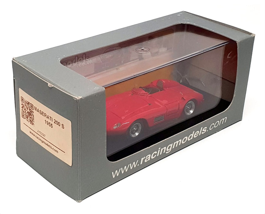 Racing Models 1/43 Scale JY0297 - 1955 Maserati 200S - Red