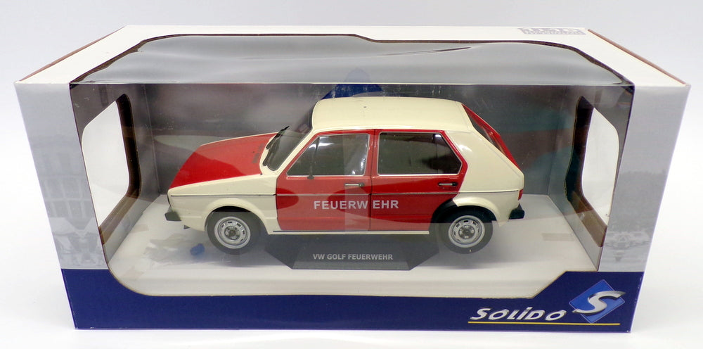 Solido 1/18 Scale Police Car S1800207 - Volkswagen Golf - Feuerwehr