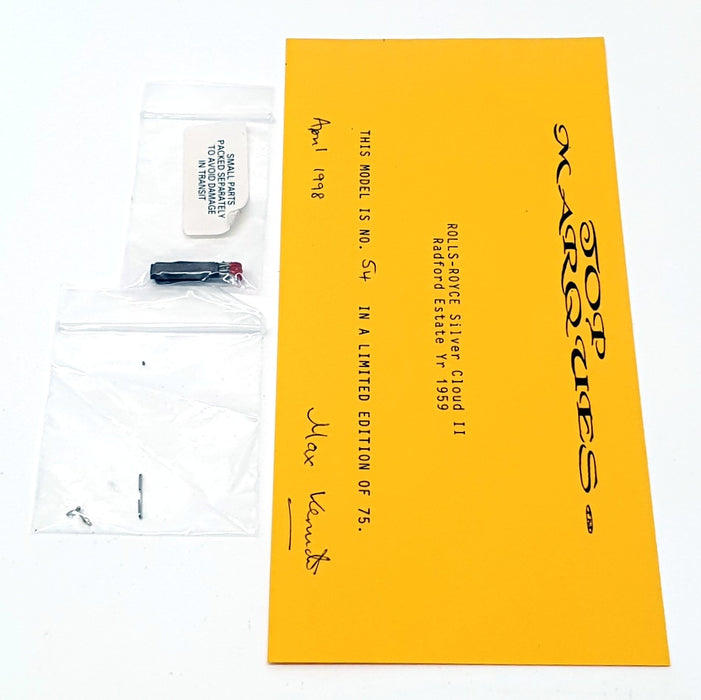 Top Marques Gold Series GS14 1/43 - 1959 Rolls Royce Silver Cloud II 1 of 75