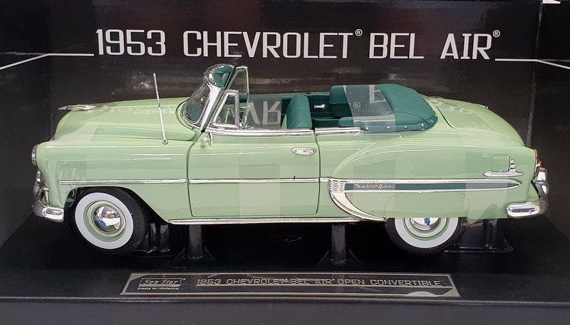 Sunstar 1/18 Scale Model 1624 - 1953 Chevrolet Bel Air Conv - Surf Green