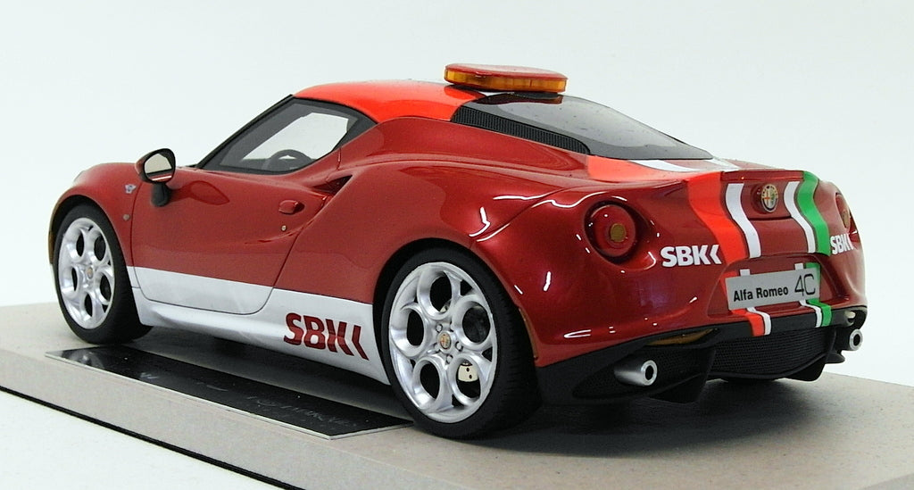 Top Marques 1/18 Scale TOP11W - Alfa Romeo 4C SBK 2014 Safety Car