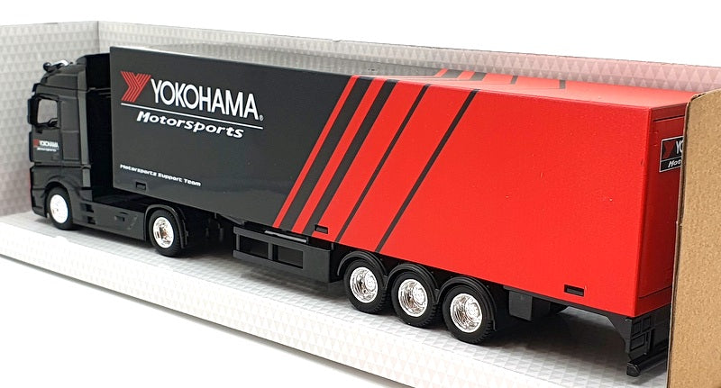 Burago 1/43 Scale #18 31460 Mercedes Actros Gigaspace Hauler Trailer - Yokohama